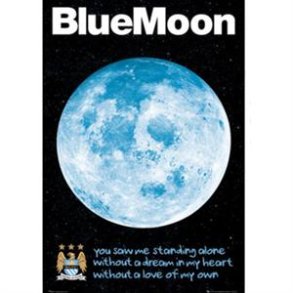 Manchester City Blue Moon plakat nr. 45